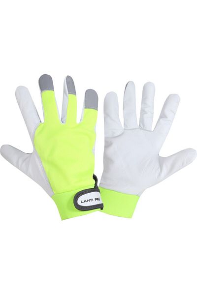 Lahti Pro Sheepskin Glove / Yellow-White - 11