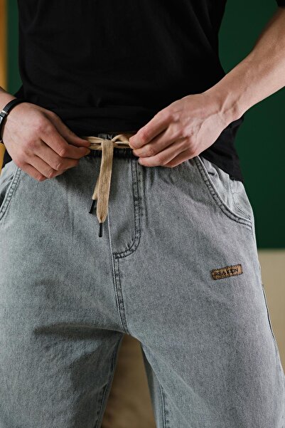 Oksit Ανδρικό τζιν παντελόνι Reax Rayn ελαστικό κορδόνι μέσης σε ίσιο πόδι