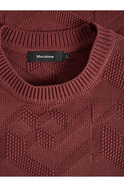 Matinique Men's Sweater 30206829 Burgundy