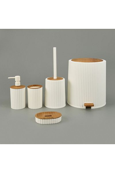 MATMEL Bath Coliseum 5-Piece Bathroom Set - White