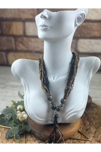 SEDEF TAKI Vintage figürlü işlemeli kolye