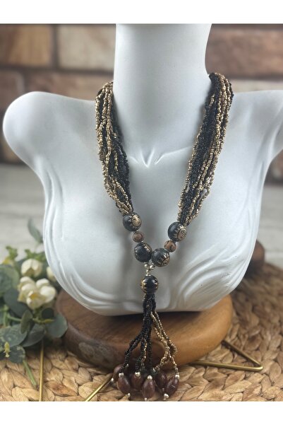 SEDEF TAKI Vintage figürlü işlemeli kolye