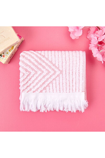 ASPARTAM منشفة يد سوفت ليفز - وردي - 30x50 سم