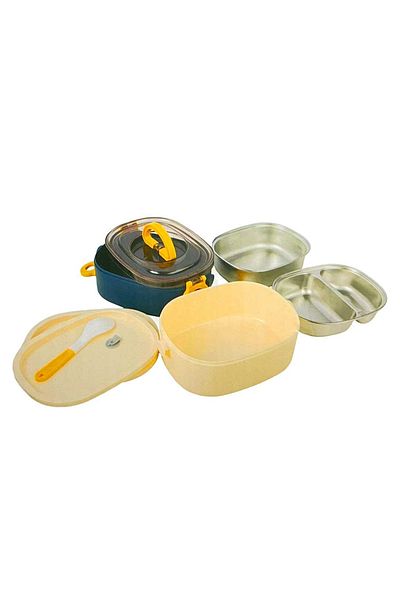 FixPoint Stainless Steel Lunch Box P-1826 Double Deck 1900 ml (1 Pc)