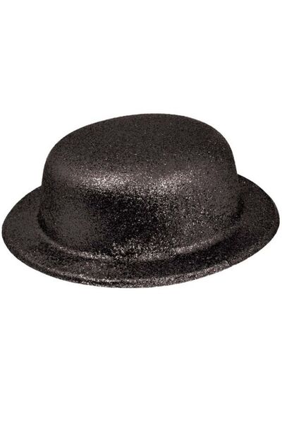 Generic Brand Pălărie de petrecere din plastic cu sclipici rotund de culoare ...