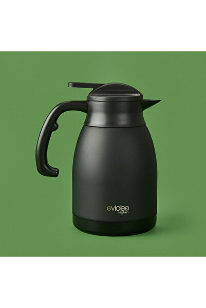 KUT FLY ترمس شاي للمطبخ - أسود - 1.5 لتر