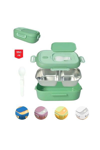 FixPoint Stainless Steel Lunch Box P-1391 550 ml (1 Pc)