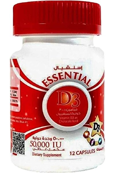 Essentials Essential D3 50000Iu, 12 Capsules