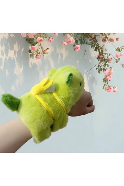 CEYA Kapibara Green Plush Bracelet Car Accessory