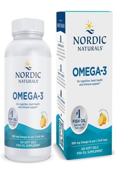 Nordic Naturals , Omega-3, Great Lemon, 690 mg, 120 Soft Gels (345 mg per Soft Gel)