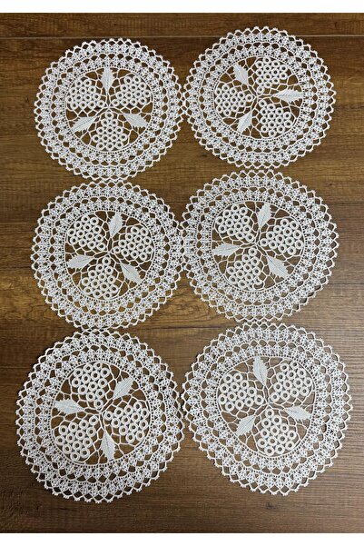 MrtYazma Komodin Örtüsü 6 Adet Dantel Örme El işi El emeği