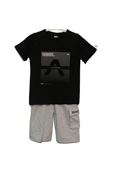 Babitto Babitto 5-8 Years Old Boy's Beawesome Written Bottom Top Set