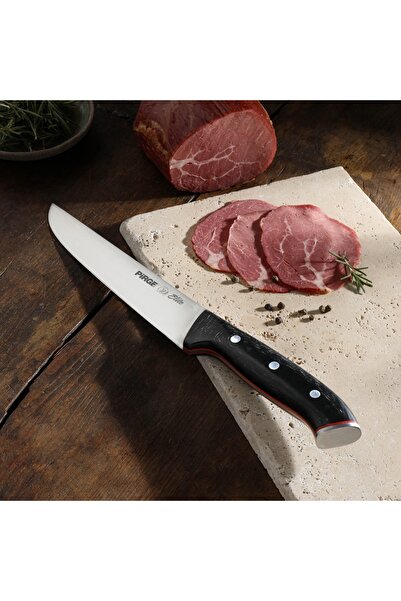 PİRGE Elite Kasap Bıçağı No.3 19 cm Siyah - 32103