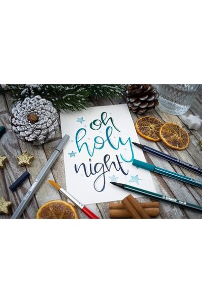 Stabilo - Keçe Uçlu Boya Kalemi - Pen 68 - Mavi Siyah