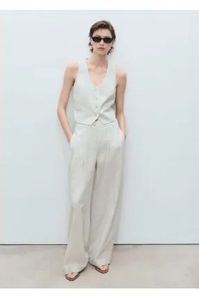 MANGO TROUSERS HONEY