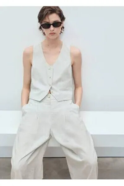 MANGO TROUSERS HONEY