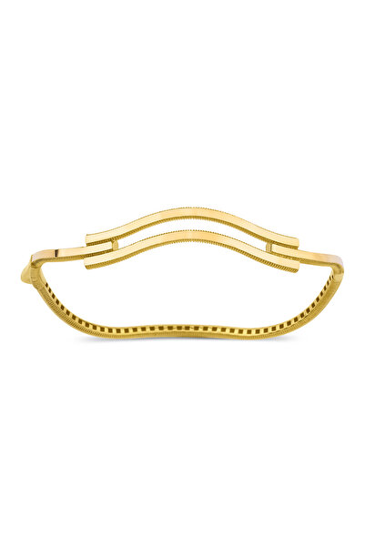 Fiyonk Kuyumculuk 22 Ayar Görünümlü 14 Ayar Altın Kaburga Işıltılı Ajda Altın...