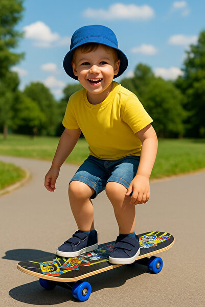 jetlegelsin 43 Cm Ahşap Resimli Kay Kay