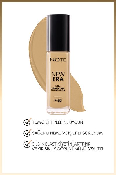 NOTE New Era Skin Protecting Spf 50 Moisturizing Foundation with Hyaluronic Acid - 150 Medium Beige