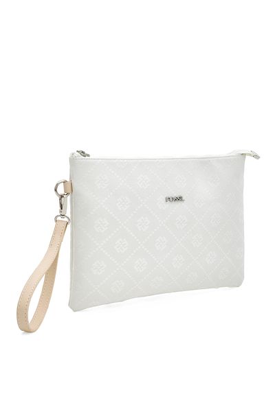 Fossil Λευκή γυναικεία τσάντα Clutch 05FO25Y5054