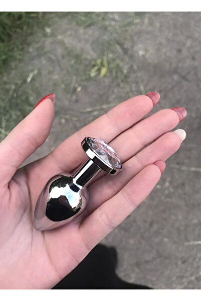 Mynokta Paslanmaz Elmas Taşlı Çelik Küçük Boy Anal Tıkaç Plug