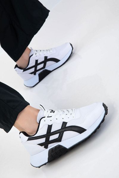 SOHO White-Black Women's Sneaker 20654