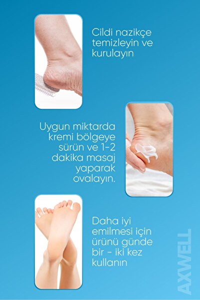 AXWELL Yumuşatıcı Ayak Bakım Kremi - Topuk Çatlağı Yoğun Nemlendirici Ultra Bakım Kremi