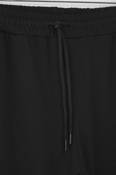 Trendyol Collection Black Regular Fit Knitted Flexible Comfortable Waist Tie Elastic Double Leg Pants Tmnaw25Pl00002