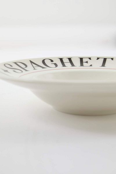 Trendyol Collection Single Porcelain Pasta Plate Tphss25Tbk00022