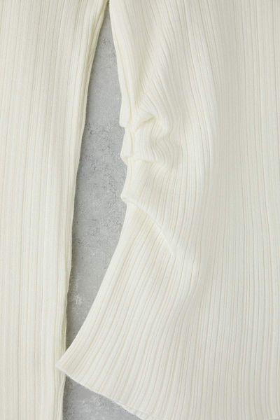 Trendyol Collection Bone Drape Detailed Knitwear Sweater Twoaw26Kz00041
