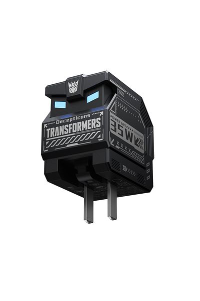 transformers 35w Charging Plug Black 35w Pd Fast Charger Tf-k21 Gan Usb A Type C Dual Port Fast Ch