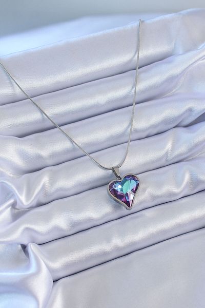 Skygo 316L Steel Silver Color Crystal Stone Model Women's Necklace - TJ-BKO7644