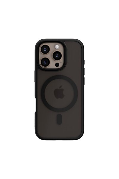 Premium Matte Magsafe Siyah Kılıf - iPhone 16 Pro Max