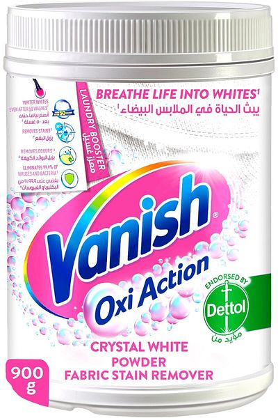 Vanish مسحوق مزيل البقع أوكسي أكشن كريستال وايت - 900 جم