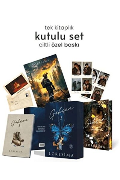 Ephesus Yayınları Gökçen 3 Yan Boyamalı Hediyeli Özel Kutu (Ciltli Özel Baskı)