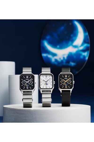 Casio Women's Watch with White Dial and Silver Bracelet, Analog