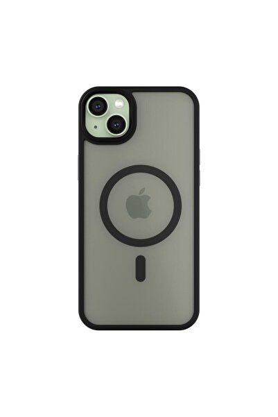 Premium Matte Magsafe Siyah Kılıf - iPhone 15