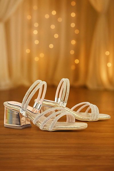 hapshoe Judy Copper Stone - Papuci cu toc pentru fete