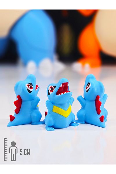 Suelo Butik Pokemon Totodile Figure Pokemon Figure Toys 5 cm (1 Piece)