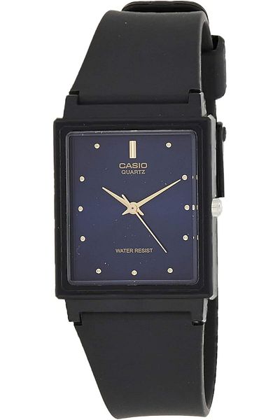 Casio Unisex Analog Casual Watch MQ-38-2ADF, Blue Dial with Black Strap