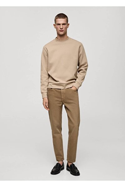 MANGO Man Ben tapered crop jean pantolon