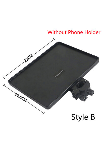 Choice صينية حامل ميكروفون طراز B مقاس 22 × 16.5 سم مع حامل هاتف ومشبك قابل ل...