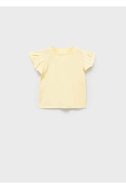 MANGO Baby Kolları fırfırlı tişört