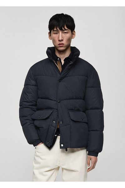 MANGO Man Αδιάβροχο καπιτονέ anorak