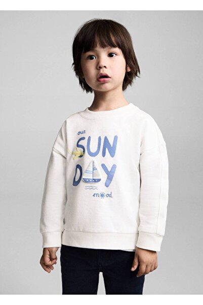 MANGO Baby Hanorac cu scris și modele