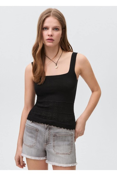 Mango Teen Ležerna pamučna bluza