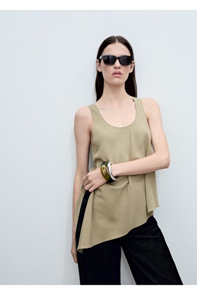 MANGO Woman Asimetrik lyocell bluz