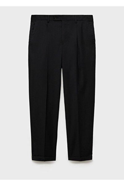 MANGO Man Dar kesim kumaş pantolon