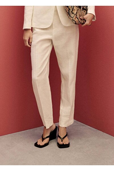 MANGO Woman Keten pantolon takım
