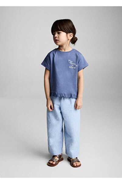 MANGO Baby İşlemeli pamuklu tişört